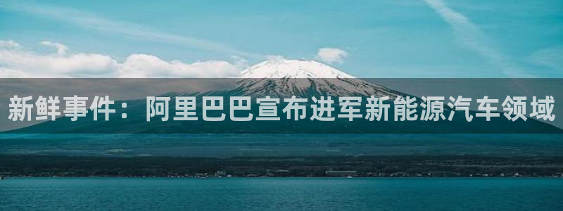 新鲜事件：阿里巴巴宣布进军新能源汽车领域